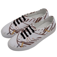 Abstract Hand Vine Lines Drawing Men s Classic Low Top Sneakers