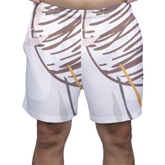 Abstract Hand Vine Lines Drawing Men s Shorts