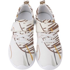 Abstract Hand Vine Lines Drawing Men s Velcro Strap Shoes