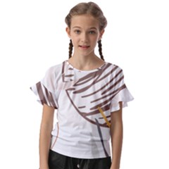 Abstract Hand Vine Lines Drawing Kids  Cut Out Flutter Sleeves by Ndabl3x