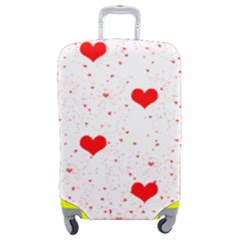 Hearts Romantic Love Valentines Luggage Cover (medium) by Ndabl3x