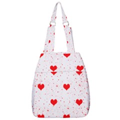 Hearts Romantic Love Valentines Center Zip Backpack by Ndabl3x