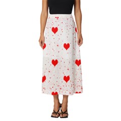 Hearts Romantic Love Valentines Classic Midi Chiffon Skirt by Ndabl3x