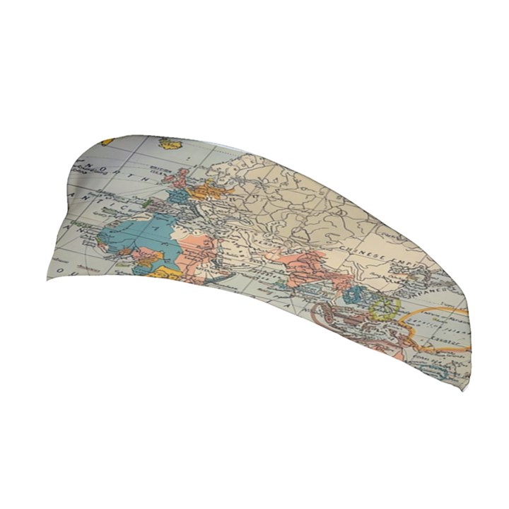 Vintage World Map Stretchable Headband