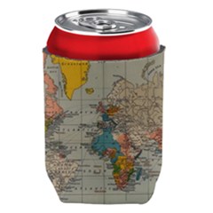 Vintage World Map Can Holder by Ndabl3x