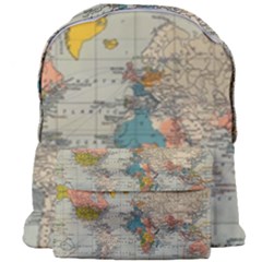 Vintage World Map Giant Full Print Backpack by Ndabl3x