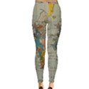 Vintage World Map Inside Out Leggings View4