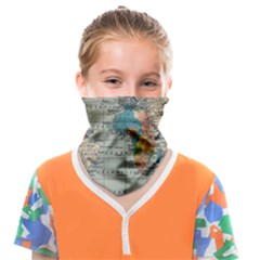 Vintage World Map Face Covering Bandana (kids) by Ndabl3x