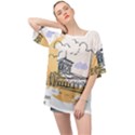 Poster Map Flag Lotus Boat Oversized Chiffon Top View1