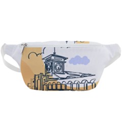 Poster Map Flag Lotus Boat Waist Bag  by Grandong