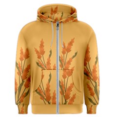 Yellow Flowers Flowers Watercolor Men s Zipper Hoodie by Grandong