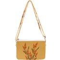 Yellow Flowers Flowers Watercolor Double Gusset Crossbody Bag View2