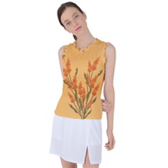 Yellow Flowers Flowers Watercolor Women s Sleeveless Sports Top by Grandong