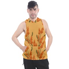 Yellow Flowers Flowers Watercolor Men s Sleeveless Hoodie by Grandong