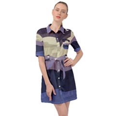 Summer Season Nature Belted Shirt Dress by Grandong