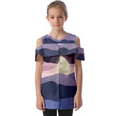 Summer Season Nature Fold Over Open Sleeve Top by Grandong