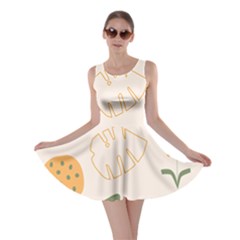 Cherries Flower Leaves Floral Skater Dress by Grandong