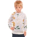 Cherries Flower Leaves Floral Kids  Hooded Pullover View1