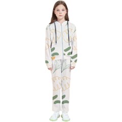 Cherries Flower Leaves Floral Kids  Tracksuit by Grandong