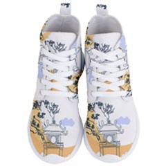 Poster Map Flag Lotus Boat Ha Noi Vietnam Women s Lightweight High Top Sneakers by Grandong