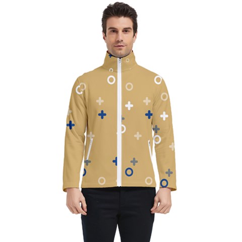 Cross Circles White Circles Men s Bomber Jacket by Grandong