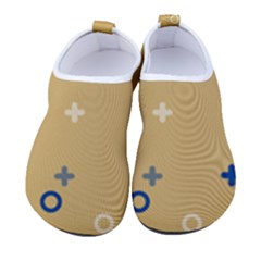 Cross Circles White Circles Kids  Sock-style Water Shoes by Grandong