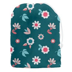 Cute Flowers Seamless Model Spring Drawstring Pouch (3xl) by Grandong