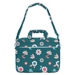 Cute Flowers Seamless Model Spring Macbook Pro 16  Shoulder Laptop Bag by Grandong