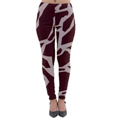 Cracked Pattern Boho Art Design Lightweight Velour Leggings by Grandong