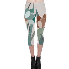 Flowers Plants Leaves Foliage Capri Leggings  by Grandong