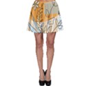 Doodle Flower Floral Abstract Skater Skirt View1