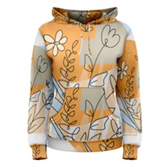 Doodle Flower Floral Abstract Women s Pullover Hoodie by Grandong