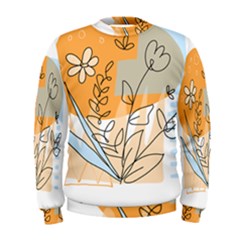 Doodle Flower Floral Abstract Men s Sweatshirt by Grandong