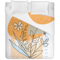 Doodle Flower Floral Abstract Duvet Cover Double Side (california King Size) by Grandong