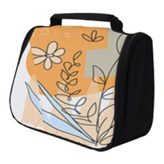 Doodle Flower Floral Abstract Full Print Travel Pouch (small) by Grandong