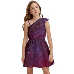 Art Pattern Design Wallpaper Kids  One Shoulder Party Dress by Grandong