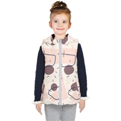 Red Brochure Flyer Poster Music Kids  Hooded Puffer Vest by Grandong