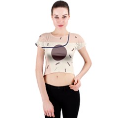 Computer Network Technology Tech Digital Crew Neck Crop Top by Grandong