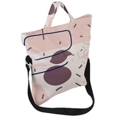 Stars Clouds Border Frame Fold Over Handle Tote Bag by Grandong