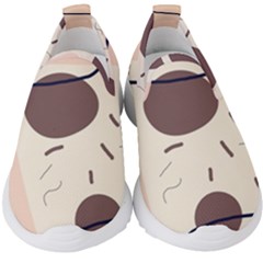 Stars Clouds Border Frame Kids  Slip On Sneakers