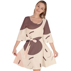 Computer Network Technology Tech Digital Velour Kimono Dress by Grandong