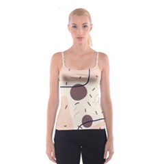 Doodles Abstract Boho Art Spaghetti Strap Top by Grandong