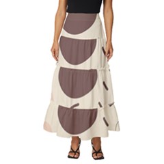 Computer Network Technology Tech Digital Tiered Ruffle Maxi Skirt by Grandong