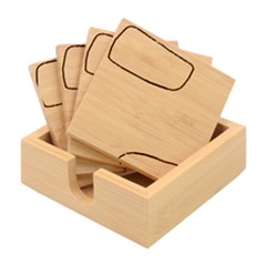 Computer Network Technology Tech Digital Bamboo Coaster Set