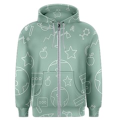 Board Chalk School Earth Book Men s Zipper Hoodie by Grandong