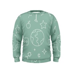 Board Chalk School Earth Book Kids  Sweatshirt by Grandong