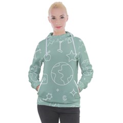 Board Chalk School Earth Book Women s Hooded Pullover by Grandong