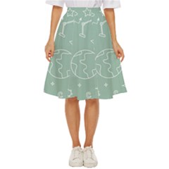 Board Chalk School Earth Book Classic Short Skirt by Grandong