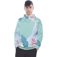 Plants Leaves Border Frame Men s Pullover Hoodie by Grandong