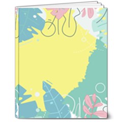 Plants Eaves Border Frame 8  X 10  Hardcover Notebook by Grandong